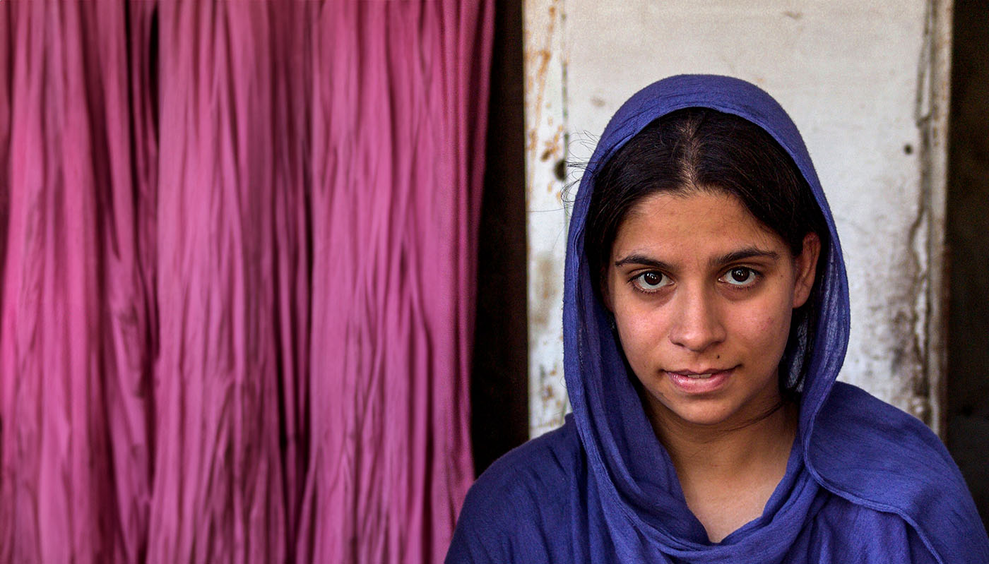 A young woman in Pakistan