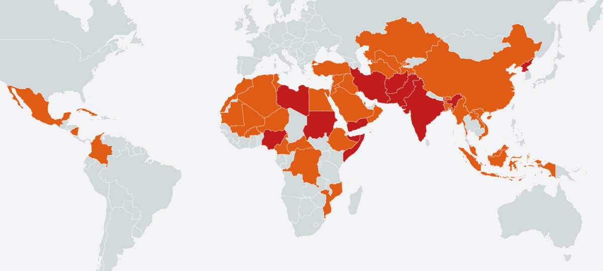 World Watch List Map